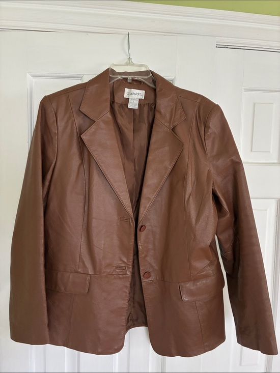 Chadwicks Jackets & Blazers - Vintage Chadwicks Brown Leather Blazer Jacket